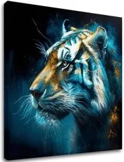 Dekoratívna maľba na plátne - PREMIUM ART - Tiger's Mighty Spirit