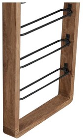 Hnedý nástenný regál na 8 fliaš vína Sorrento – Light &amp; Living