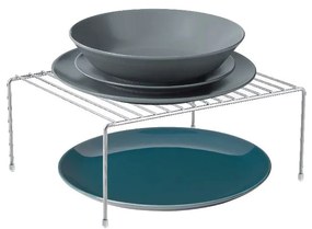 CONFORTIME Prídavná polica štvorcová, nerezová, 26x31x14cm