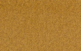 Rohová sedačka na trvalé spanie Island, horčicová žltá látka, ľavý roh