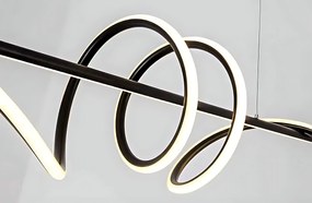 Toolight Toolight, LED stropné svietidlo 120cm, 50W, 3000K, LHJ023-CP, čierna matná, OSW-50011