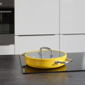 Panvica s pokrievkou/s keramickým povrchom ø 28 cm tegame Meda 3.0 – FABINI