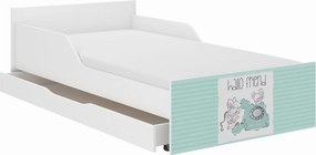 Wooden Toys Detská posteľ PUFI 160x80 PRIATELIA