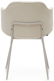 Béžové čalúnené jedálenské kreslá v súprave 2 ks Yunia – Kave Home