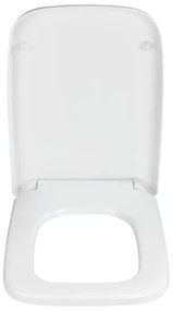 WENKO 24334100-WC sedadlo EXCLUSIVE 46,5 x 37 cm biela/strieborná