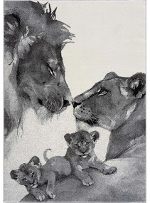 Dekorstudio Detský koberec SAVANA - Levia rodina 9369 Rozmer koberca: 160x225cm