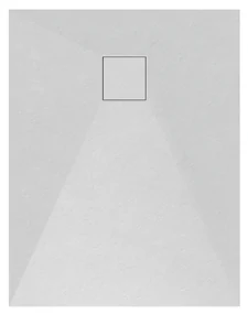 Erga Oldaf, SMC obdĺžniková sprchová vanička 70 x 90 cm, biela matná, ERG-GMA-OL-7090