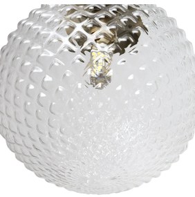 Závesne svietidlo Cannes, 1x číre sklenené tienidlo (fi 15 cm), G