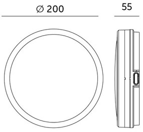 LED Kúpeľňové stropné svietidlo so senzorom LED/12W/230V pr. 20 cm biela + DO