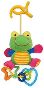 Plyšová hračka s hrkálkou Baby Mix žabka