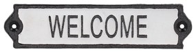 Liatinová ceduľa 21x5 cm Welcome – Esschert Design