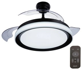 Philips Philips - LED Stropný ventilátor   BLISS LED/35W/230V 5500/4000/2700K čierna + DO P4495