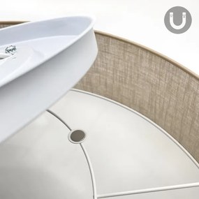 Brilagi - LED stropné svietidlo SIRIJA 6xE27/15W/230V priemer 80 cm béžové