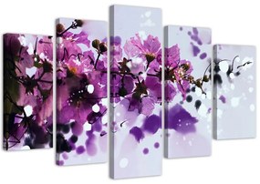 Gario Obraz na plátne Kvitnúca vetva - 5 dielny Rozmery: 100 x 70 cm