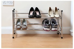 Kovový teleskopický stojan na topánky v striebornej farbe – Premier Housewares