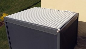 Bioklimatická pergola Noela antracit PREMIUM 3x4 m Farba lamiel: Biela
