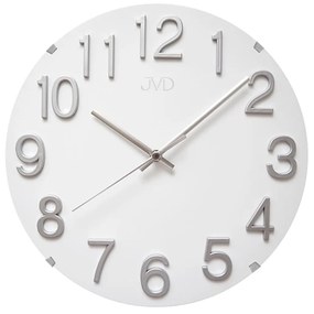 Dizajnové nástenné hodiny JVD HT98.5 biele