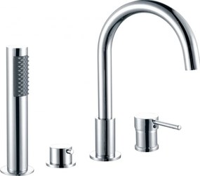 Mexen ALMA vaňová 4-otvorová batéria, chrómová, 75032-00