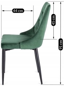 Jedálenská stolička Catedral (zelená) . Akcia -23%. Vlastná spoľahlivá doprava až k Vám domov. 1118907