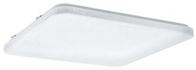 EGLO Stropné LED svetlo v modernom štýle FRANIA-S, 49,5 W, teplá biela, 53x53cm, hranaté, biele