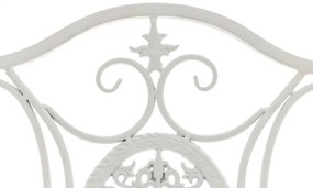 Kovová skladacia stolička Sibell (SET 2 ks) - Biela