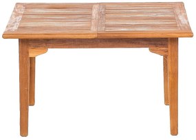 DEOKORK Teakový stôl ELEGANTE 130 / 180 × 100 × 78 cm | ovál | rozkladacia