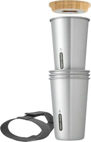 Cestovný hrnček z nehrdzavejúcej ocele v striebornej farbe 500 ml – Black + Blum