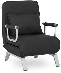 Kreslo pohovka rozkladacia PRATO čierna - vintino.sk