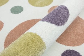 Detský koberec LIMA M042A krémový / ružový