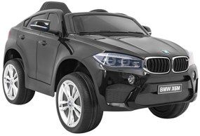 RAMIZ ELEKTRICKÉ AUTÍČKO BMW X6 - NELAKOVANÉ - ČIERNE - MOTOR 2X45W - BATÉRIA 2 x 6V/7Ah -2023