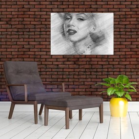 Obraz - Portrén Merilyn Monroe (90x60 cm)