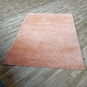 Koberec shaggy Salmon lososový - výpredaj