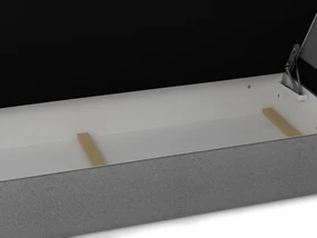 Manželská posteľ  Boxspring 160 cm Duel 1 (čierna) (s matracom a úložným priestorom). Vlastná spoľahlivá doprava až k Vám domov. 1046433