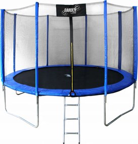 Garden Line 12FT 374 CM TRAMPOLÍNA S REBRÍKOM A BEZPEČNOSTNOU SIETOU *9887