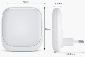 LED svietidlo do zásuvky Pati, 1x LED 0,5w, 2700k, w, senzor súmraku