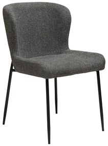 GLAM ČALÚNENÁ STOLIČKA pebble grey/black