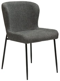 GLAM ČALÚNENÁ STOLIČKA pebble grey/black