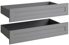 Zásuvka skrine Ultra 2Dx 2 ks rámček sivý