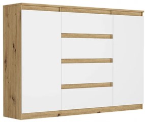 Priestranná komoda R-140-S4 - rôzne farebné prevedenia biela