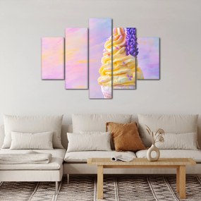 Obraz - Zmrzlina s levanduľou (150x105 cm)