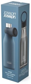 Tmavomodrá cestovná antikoro fľaša 500 ml Loop – Joseph Joseph