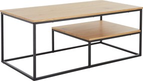 XXXLutz KONFERENČNÝ STOLÍK, čierna, farba duba, kov, kompozitné drevo, 110/60/45 cm MID.YOU - Stolíky do obývačky - 002798007701