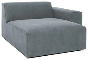 Sivý menčestrový modul pohovky (pravý roh) Sting – Scandic