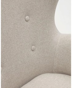 Béžové kreslo ušiak Patio – Kave Home