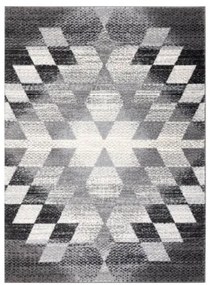 Koberec KAKE 25812677 Geometric - Romby 3D sivý/čierny