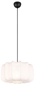 Japandi závesná lampa čierna s bielou 40cm - Madleine