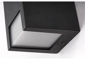 Rabalux 77055 - Vonkajšie nástenné svietidlo CERNON 2xGU10/7W/230V IP44 čierna