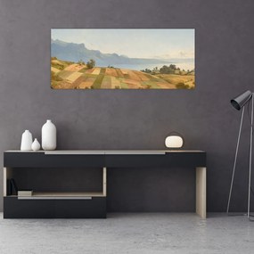 Obraz - Alexandre Calame, Swiss Landscape, reprodukcia (120x50 cm)