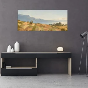 Obraz - Alexandre Calame, Swiss Landscape, reprodukcia (120x50 cm)