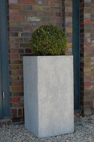 Kvetináč BLOCK, sklolaminát, výška 80 cm, betón design